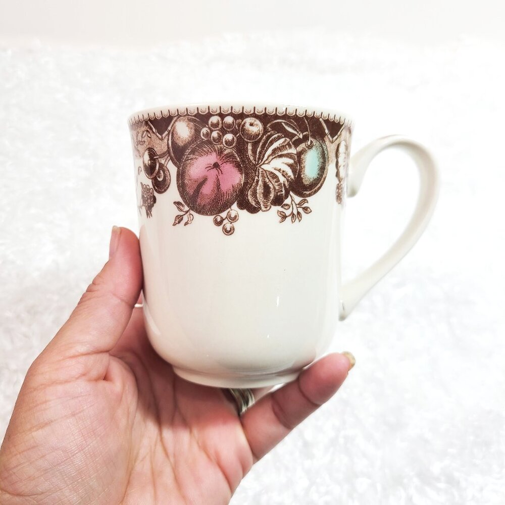 Coffee  Cup NEW Johnson Bros. His Majesty Turkey 4" Mug / Cup NEW